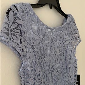 Periwinkle blue lace cap sleeve dress. Lulus XS